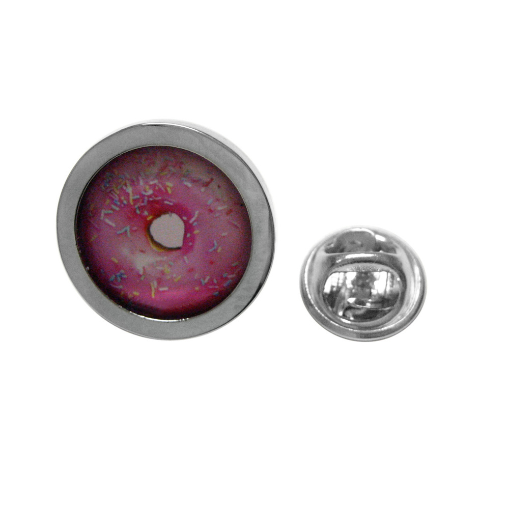 Pink Donut Design Lapel Pin